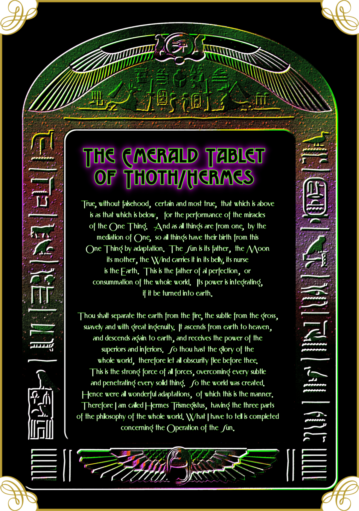 Emerald Tablet of Thoth-Hermes merch